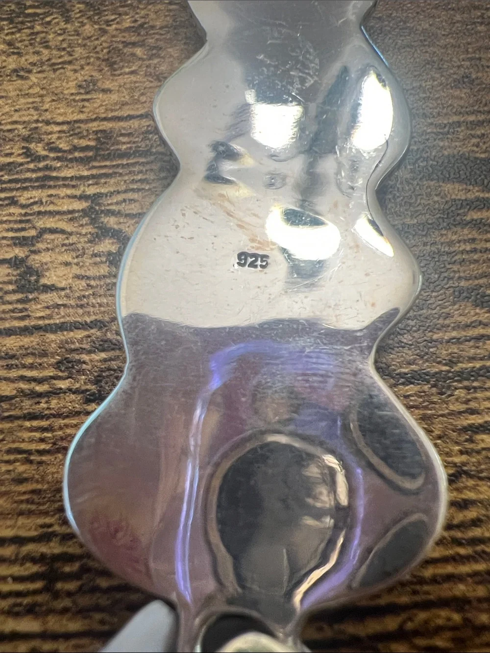 Purple Five-Stone Sea Sediment  Jasper Sterling Silver  Pendant